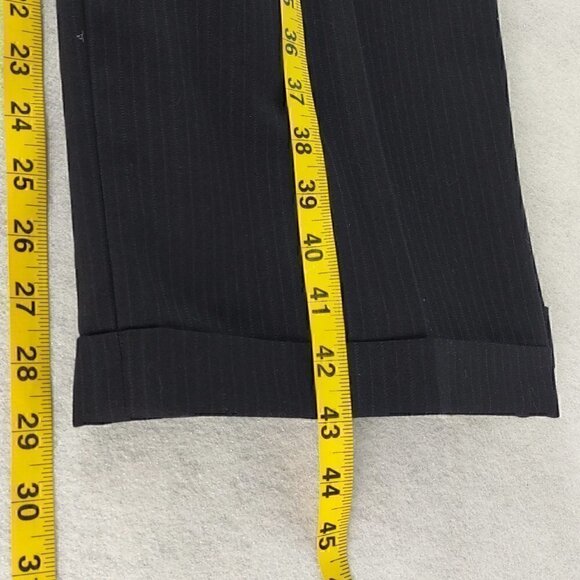 Gianfranco Ruffini Wool 2 Pc Blue Pinstriped Suit Size 36R pants, 44R Jacket - Picture 8 of 12